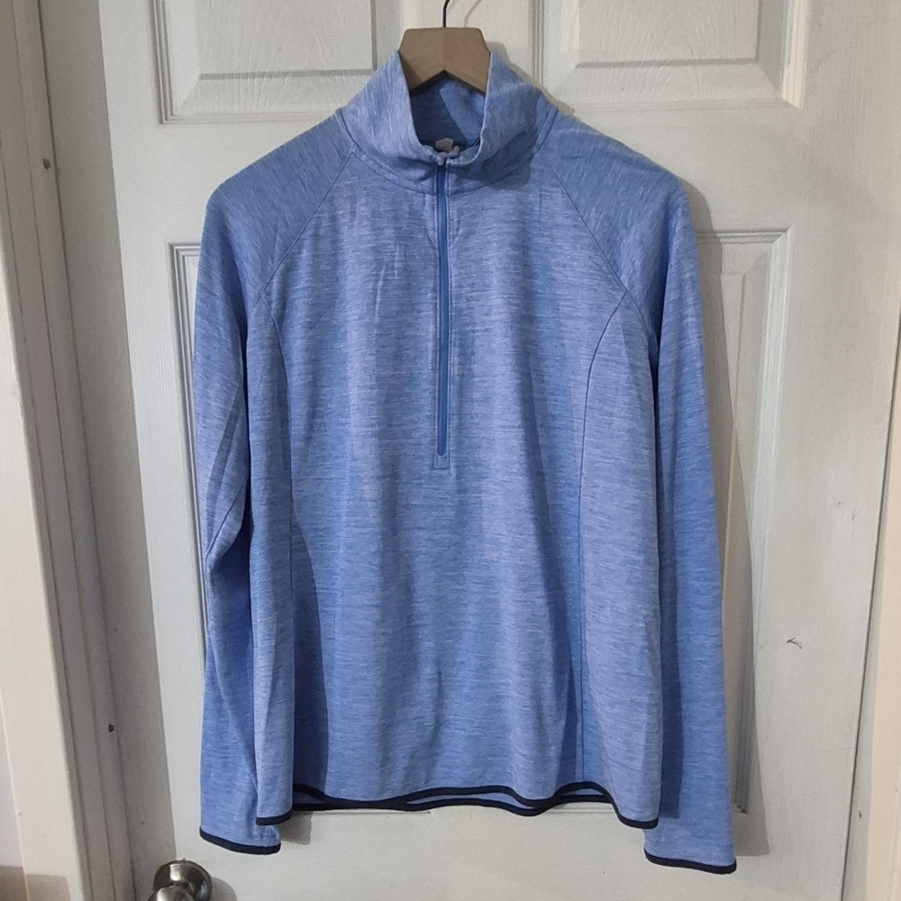 Women's Under Armour Blue Quarter-Zip Top Shirt Sz XL